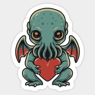 Valentine Cthulhu Sticker